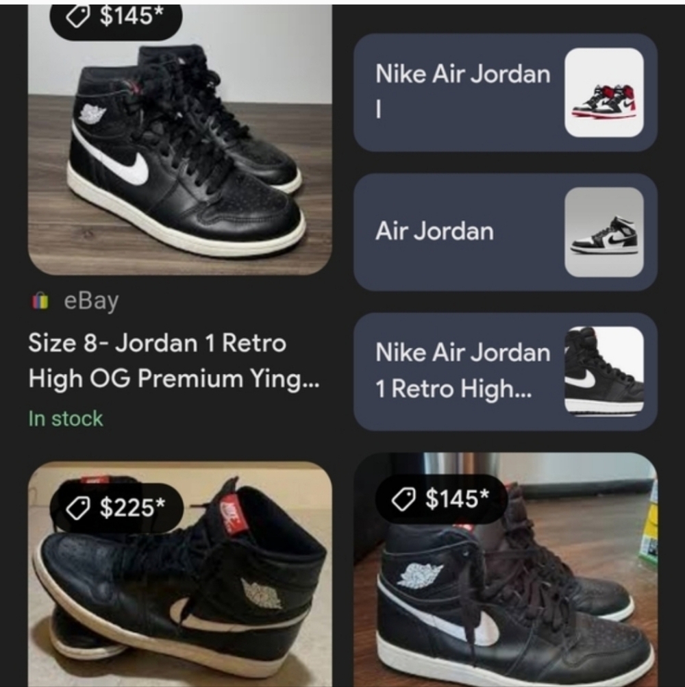 Nike Air Jordan 1 Retro High OG Black White Sneakers - Picture 5 of 5